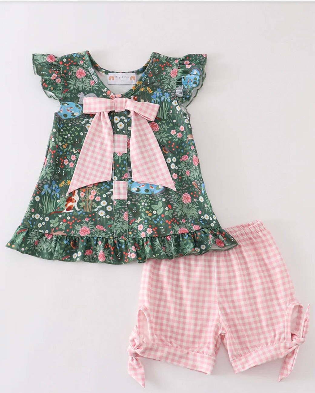 Floral Cat Ruffle Set